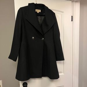 Michael Kors Black Double-Breasted Coat